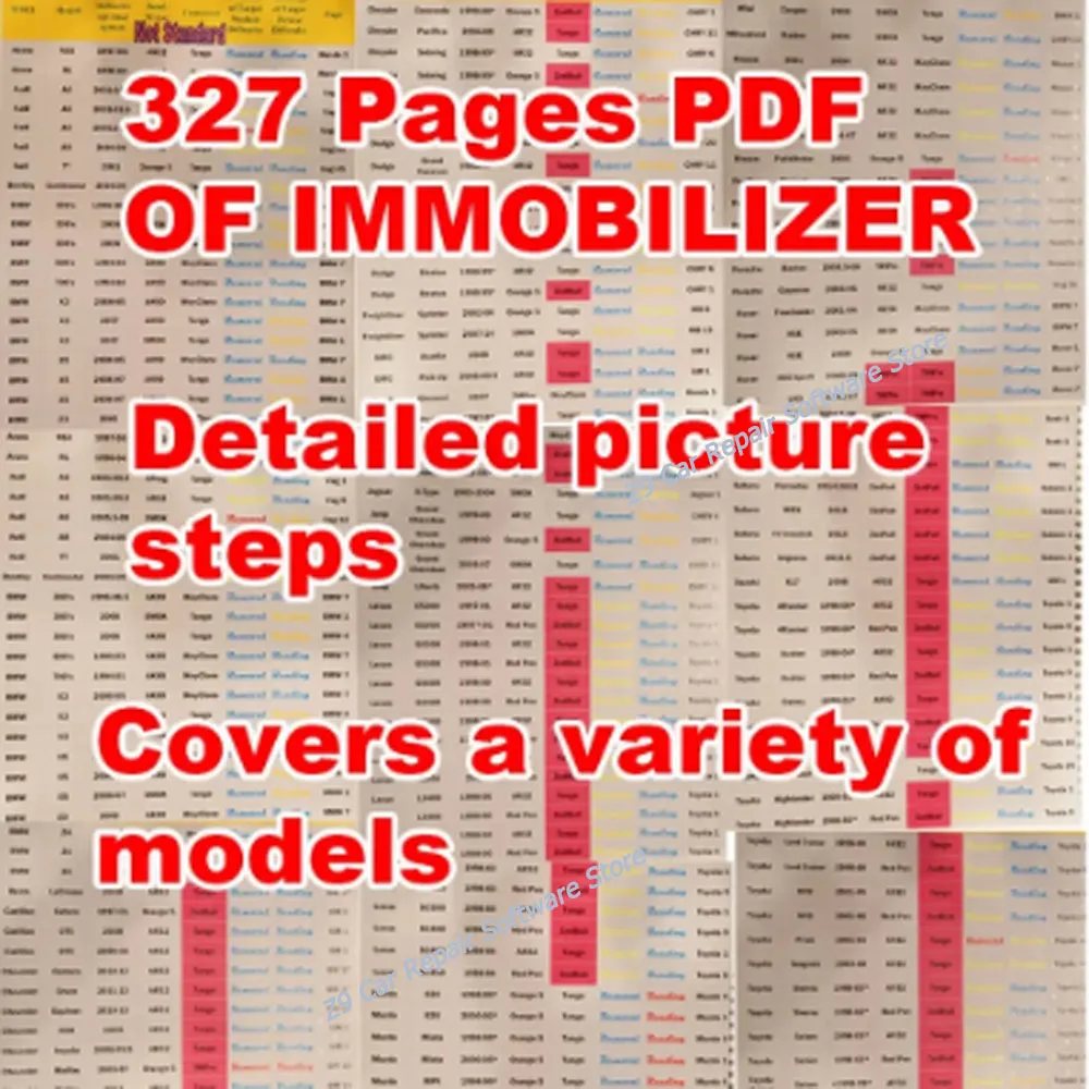 كتاب IMMO المتقدم لبرمجة منع الحركة للسيارات 327 صفحة PDF فحص/تشخيص/إصلاح صندوق التحكم في السيارة ECU التدريس