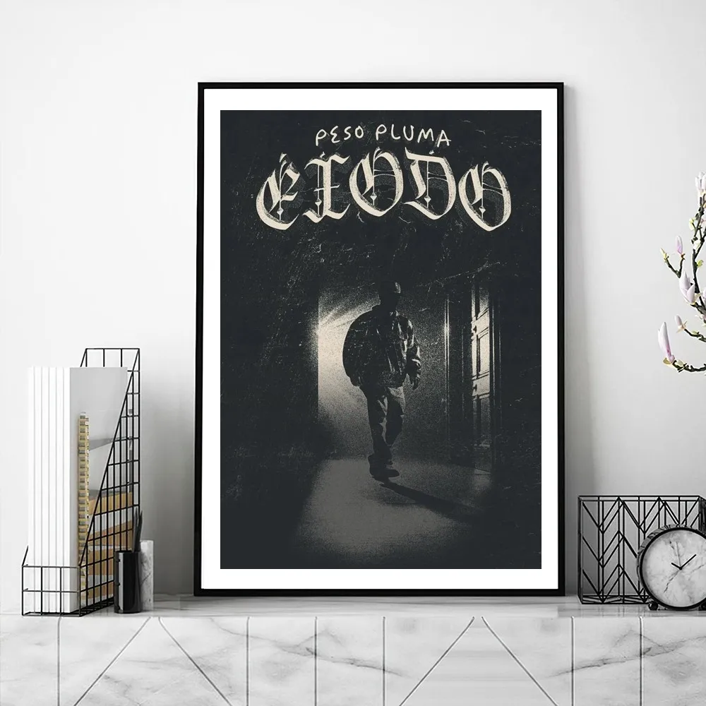 Peso Pluma Singer Exodo Poster Gallery Prints Self Adhesive Home Decor Decoration Wall Decals Living Room Sticker