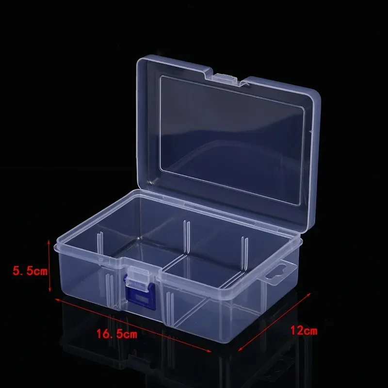 1pcs Transparent Plastic Storage Organizer Compartment Adjustable Container Box For Jewelry Button Rectangle Box Case