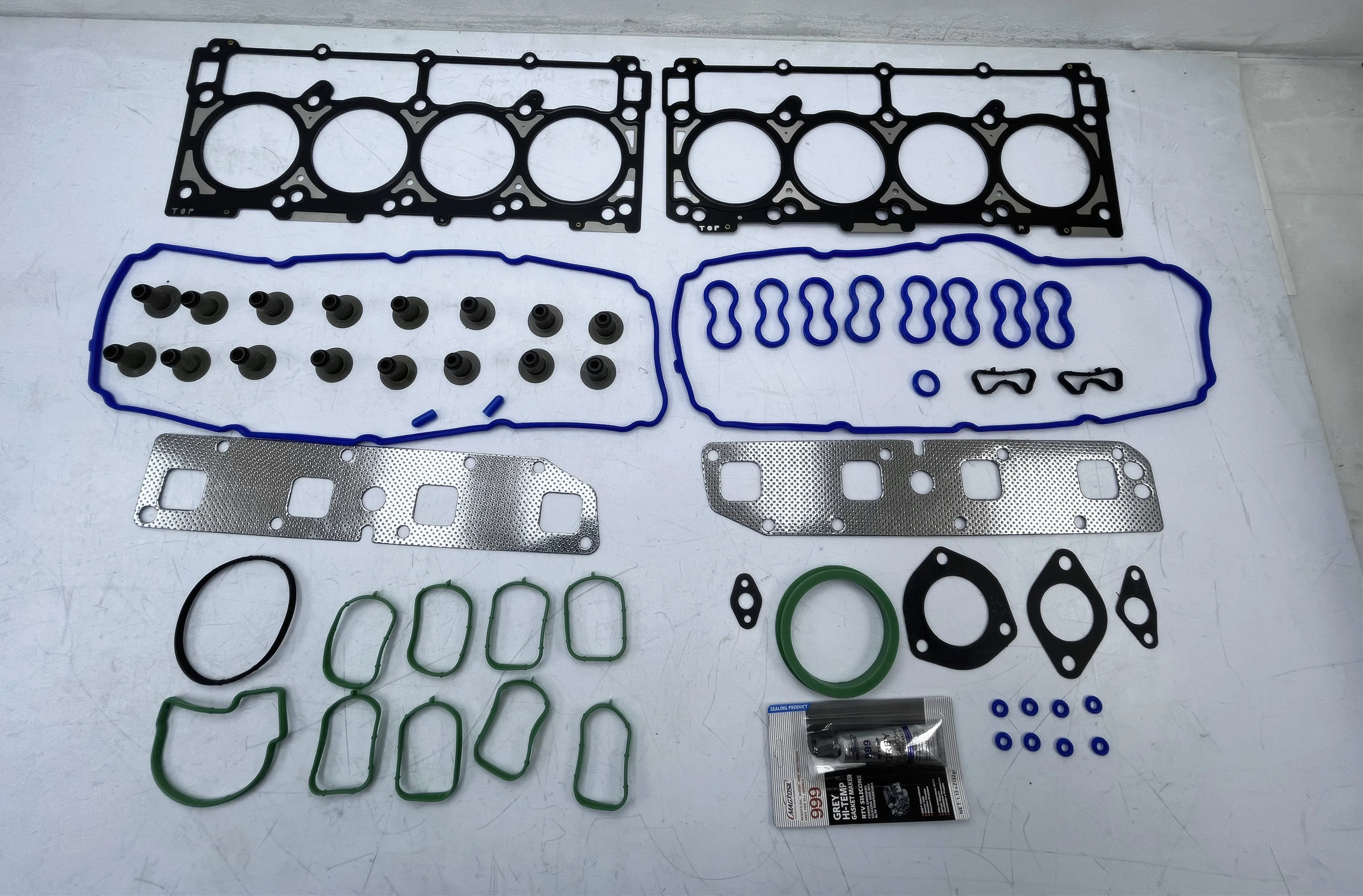 

Head Bolts Gasket Set Kit Intake Manifold Cover Gaskets(Metal) Fit 05-08 Chrysler 300 Dodge Charger Magnum Jeep 5.7L HEMI