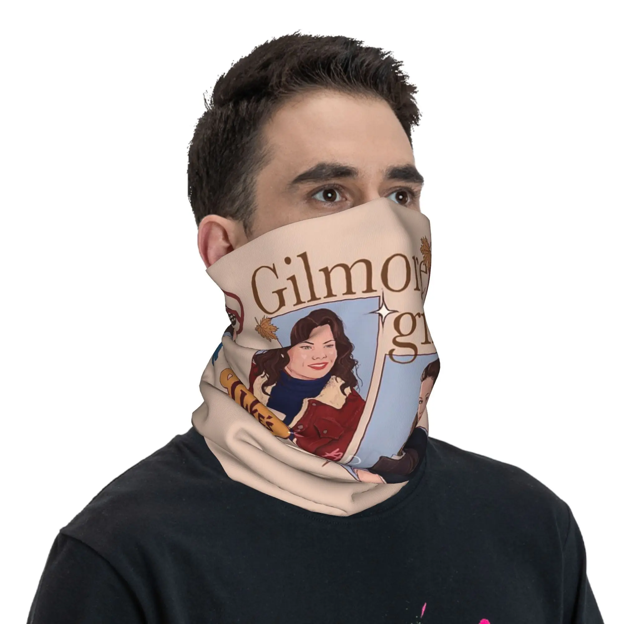Gilmore Girls Graffiti-Bandana, Halsbedeckung, bedruckt, Maske, Schal, warmes Stirnband, Radfahren, Unisex, Erwachsene, die ganze Saison