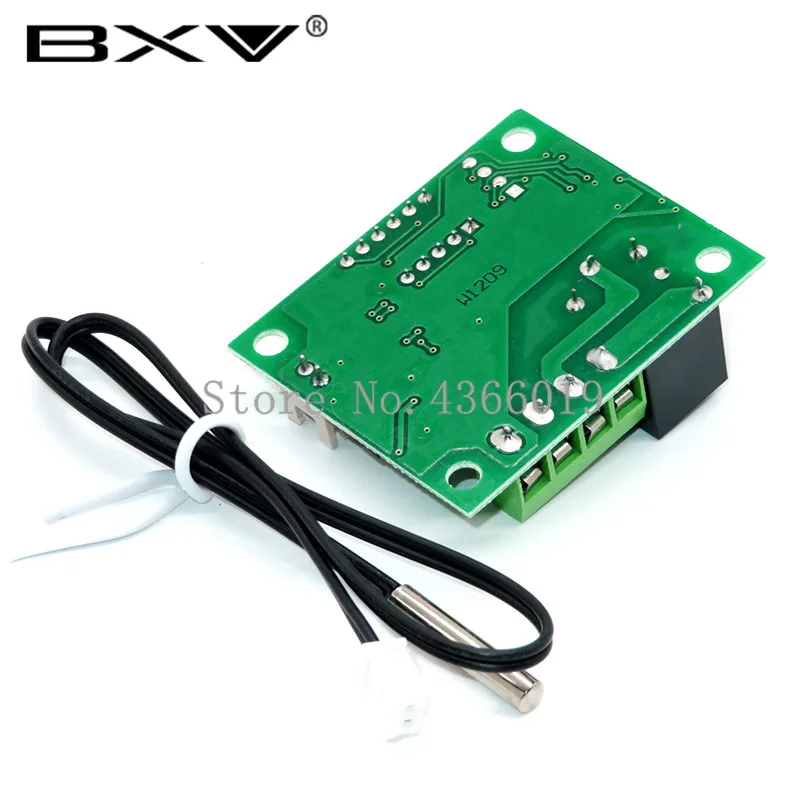 W1209 DC12V cool temp thermostat temperature control switch temperature controller thermometer thermo controller+Acrylic Box