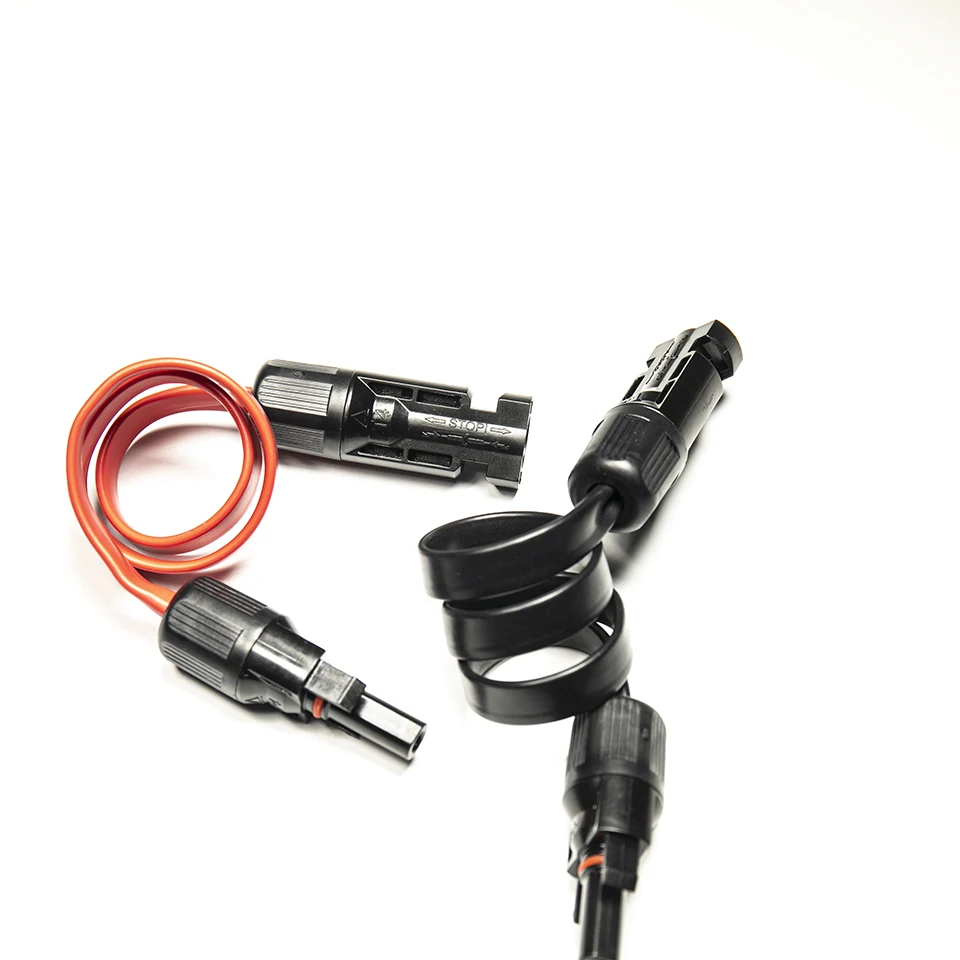 40cm Window-Through PV0 Solar Connector, Soft Flat Cable Accessories, Energy-Saving Solar Parts for    Solar Green Energy