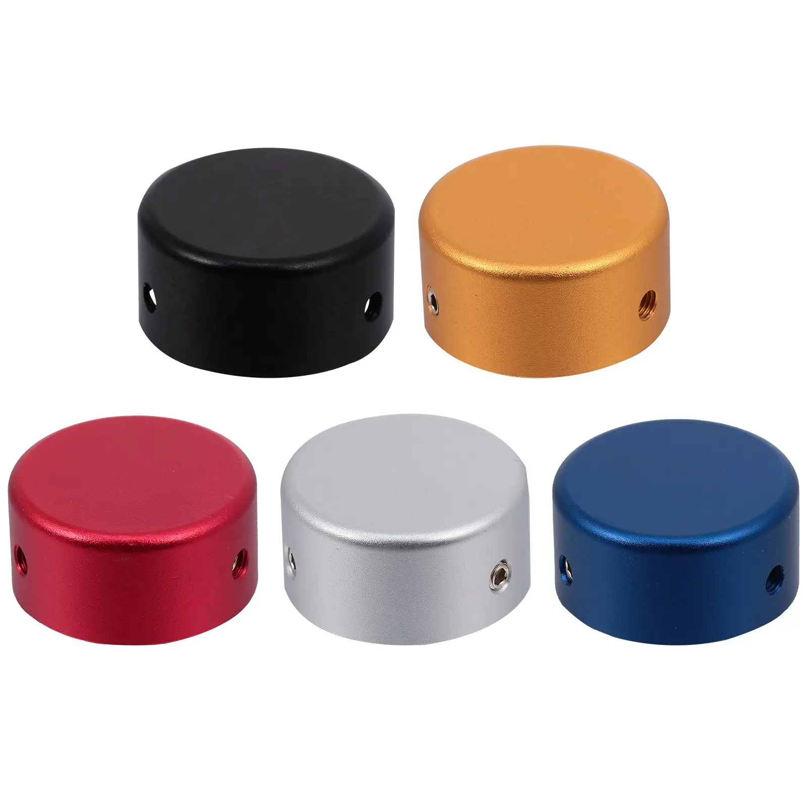 

5 Sets Effect Pedal Topper Aluminum Alloy Caps Protective Rubber Pad Footswitch Guitar Effect Pedal Topper Life