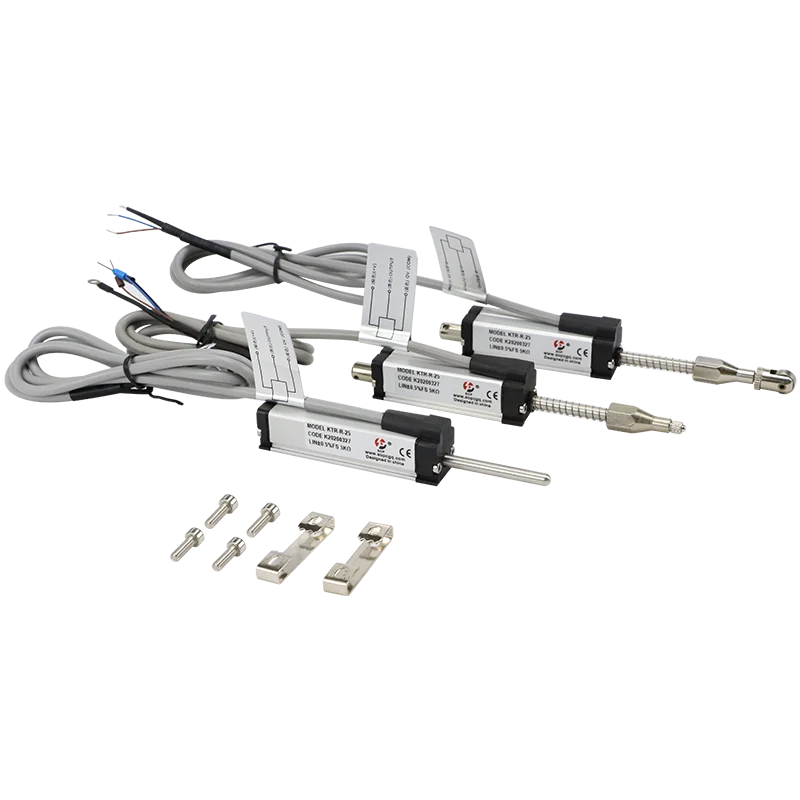 

Miniaturized spring loaded linear position sensor for light work equipment