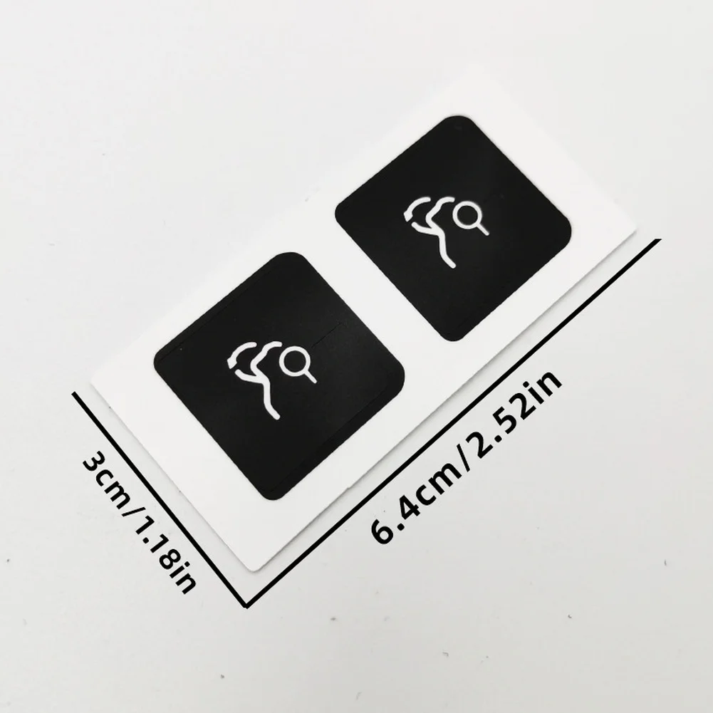 Vinyl Overlay Decal Sticker for Mercedes-For Trunk Release Button to Support Consistent Interior Button Presentation