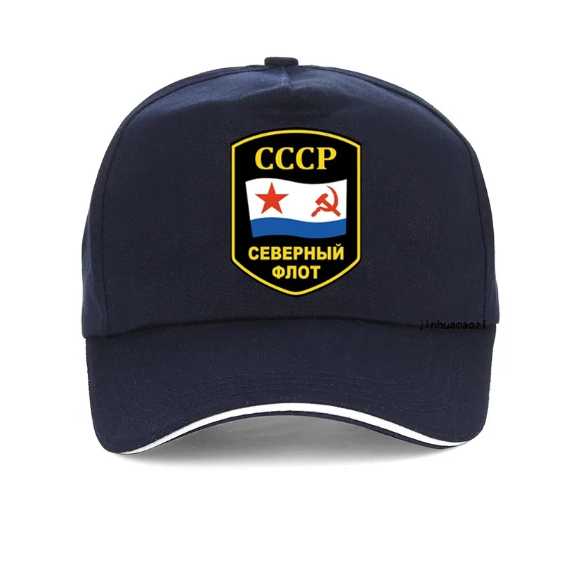 Russia Северный Флот СССР Printing Baseball Cap Summer Outdoor Adjustable Sports Snapback Hat Men Golf Hats