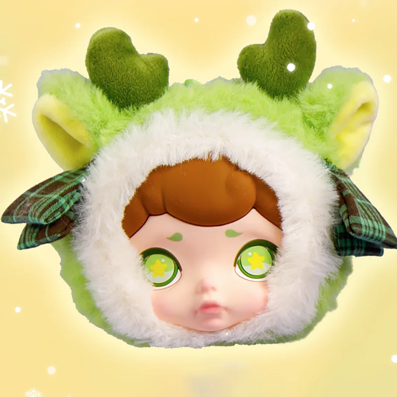 TOYCITY LAURA 겨울 티 파티 시리즈 이어폰 가방, 오리지널 장난감 인형, 귀여운 액션 애니메이션 피규어, 데스크탑 장식품 컬렉션 선물