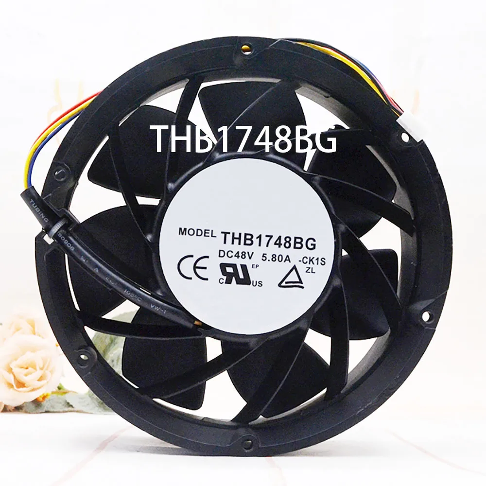 Electric Cabinet Axial flow fan 48VDC 5.80A 172*172*51mm THB1748BG Factory wholesale