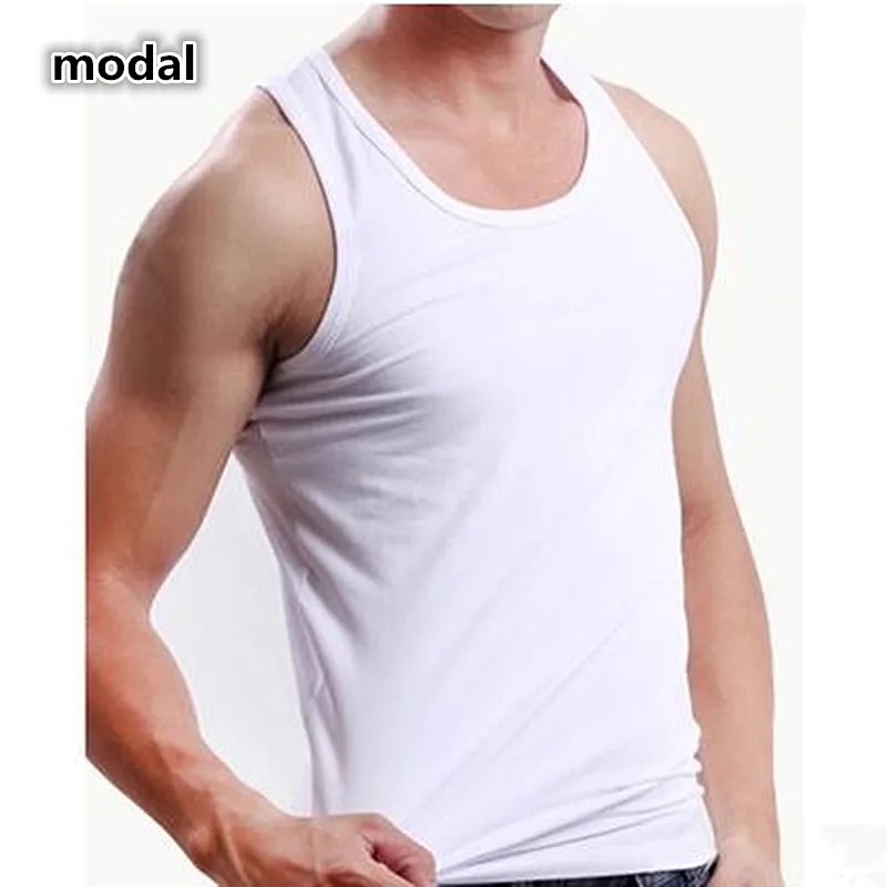 2023 modal Big Size Summer men clothing Tank Tops L-6XL Singlets Sleeveless fitness men vest bodybuilding Breathable t shirt