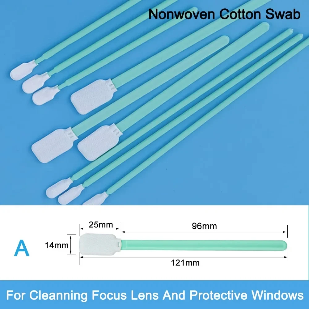  100pcs/Lot Size 70mm 100mm 160mm 121mm Nonwoven Cotton Swab Dust-proof For Clean Focus Lens And Protective Windows