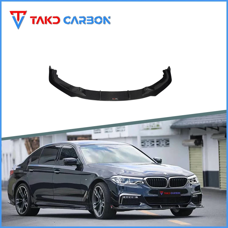 

Real Car Data Development Dry Carbon Fiber Front Bumper Lip Diffuser for bmws 5 Series G30/G38 2018-2020
