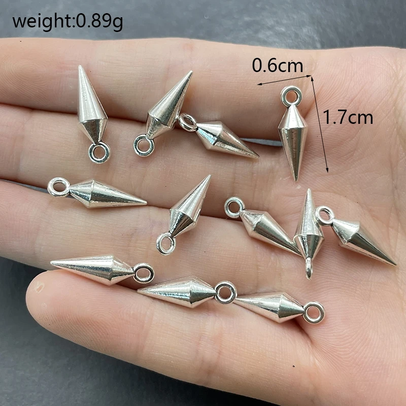 20pcs Antique Silver Gold Color Awl Charms Pendant For Jewelry Making DIY Men And Women Bracelets Earrings Findings Accessories