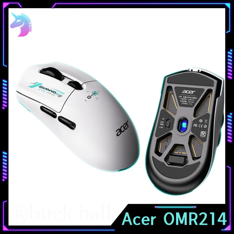 Acer OMR214 Wired Bluetooth Mouese Gaming Mouse Lightweight 8000DPI Customized Design Esports Office Desktop Computer Laptop