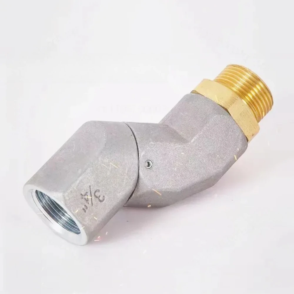 Fuel Gun Universal Connector 3/4, for Hose Connector 6 Points 1 Inch 360 Degree Rotating Elbow Brass Movable