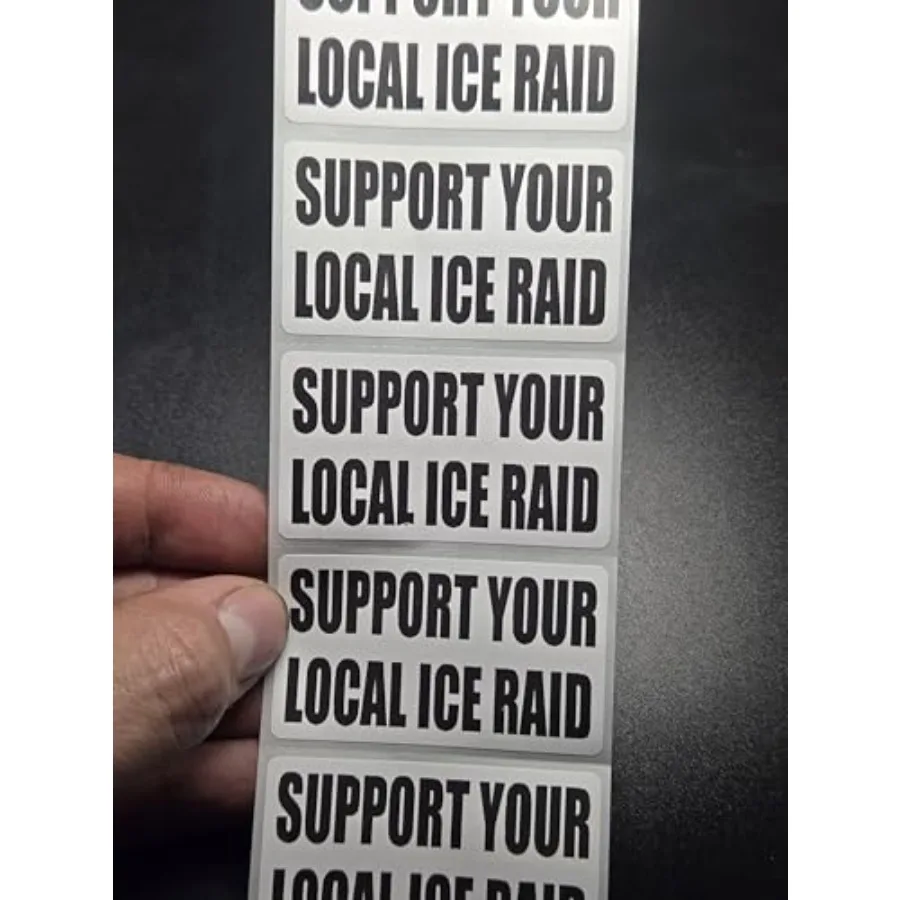 

50PCS Support Your Local ICE RAID Stickers Decals Labels Bulk lot