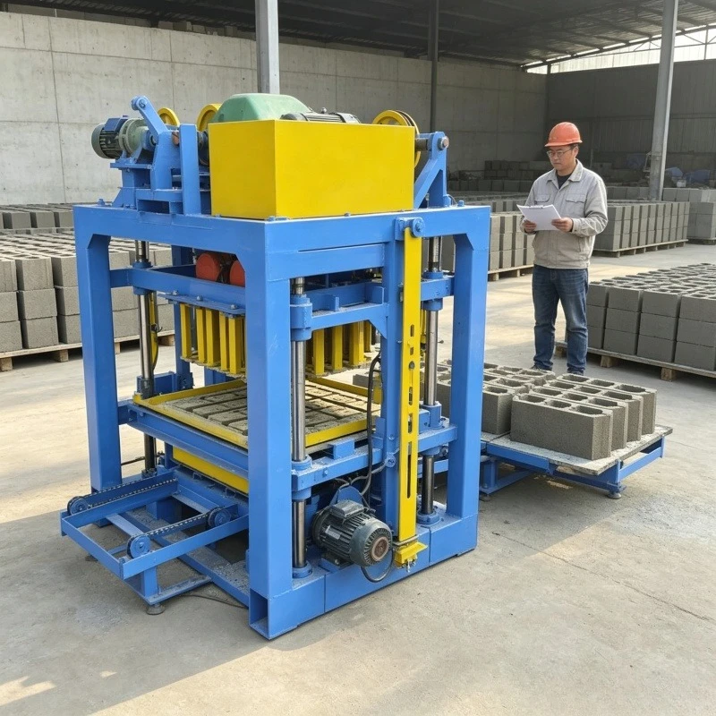 Compact Hollow Brick Making Machine Mini Replaceable Mould Concrete Block Forming Machine For Small Wall Hollow Block Production