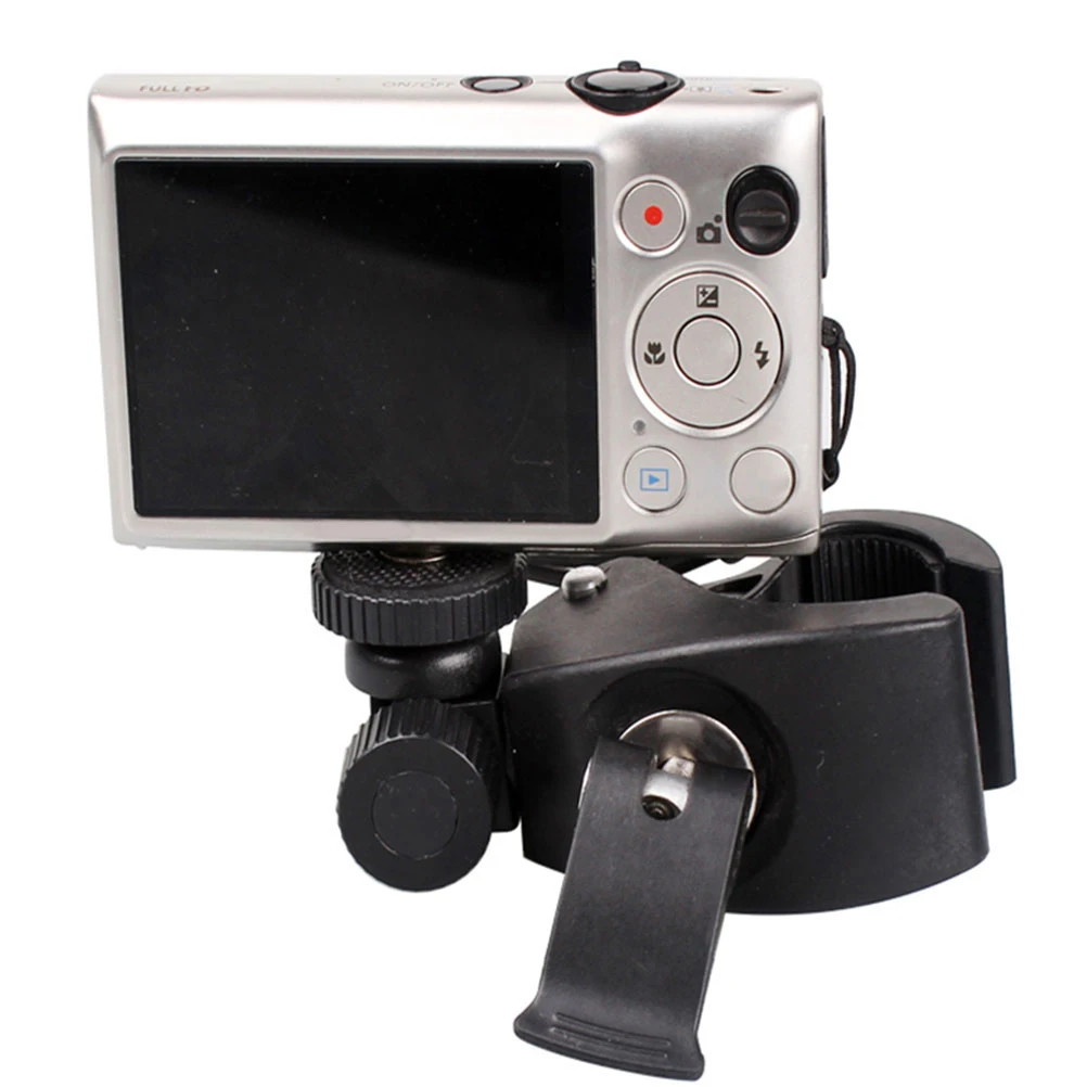 

2pcs Bicycle Camera Stand Bike Phone Bracket Universal Mount Plastic Stable Holder Adjustable Angle Road Mountain Bike