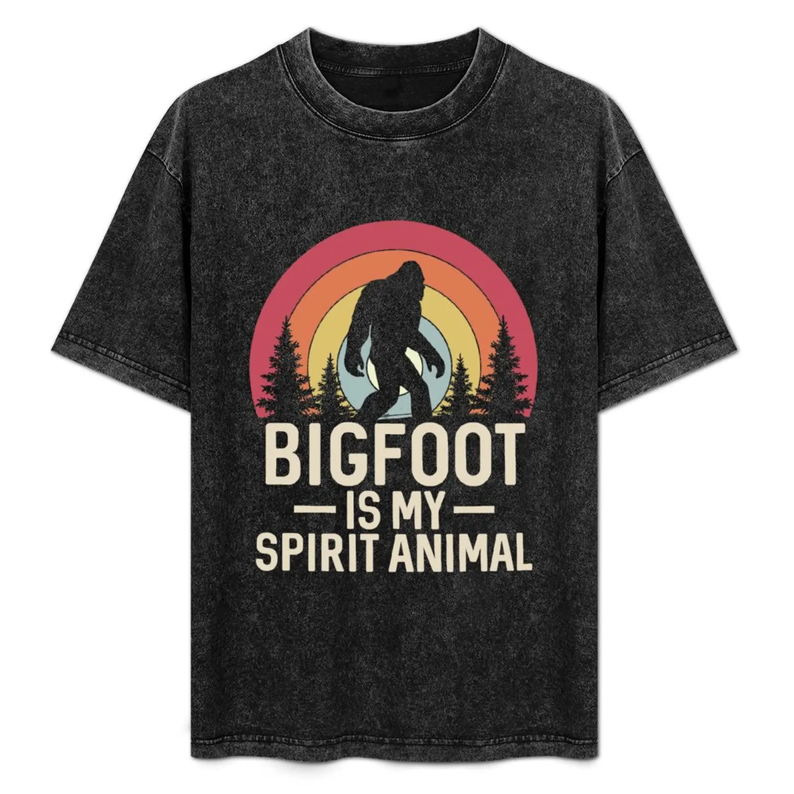 

Copy of Funny Bigfoot is my Spirit Animal Retro Sunset T-Shirt Christmas Theme Tee Top