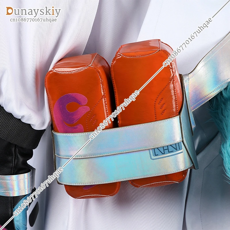 أورورا تأثيري حلي لعبة LOL فانتوم سبيريت فريق الجلد تأثيري خادم لعبة أورورا هالوين المرأة البدلة مع قبعة الجلد الجديد