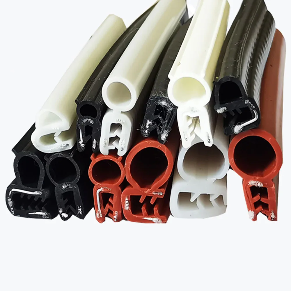 Protecteur de bord en silicone pour isolation phonique, bande d'étanchéité de porte de voiture, bulle latérale et supérieure de type U, haute température, bandes anti-collision de four