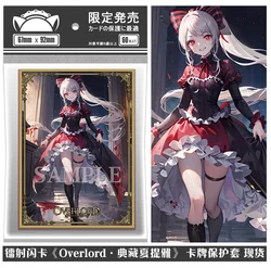 Laser Version Anime Overlord Shalltear Bloodfallen 60Pcs/Set PTCG Cards Sleeve Game Cards Protector Cards Protective Cover