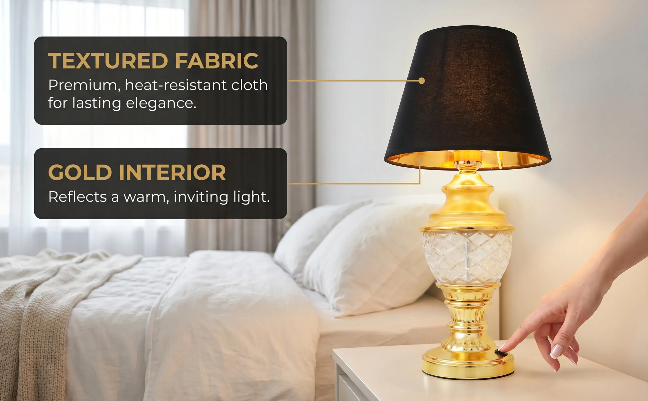 E14 Cloth Lamp Shade Handmade Drum Style Fabric Lamp Cover Soft Diffused Light No Glare for Living Room Bedroom Dining Room