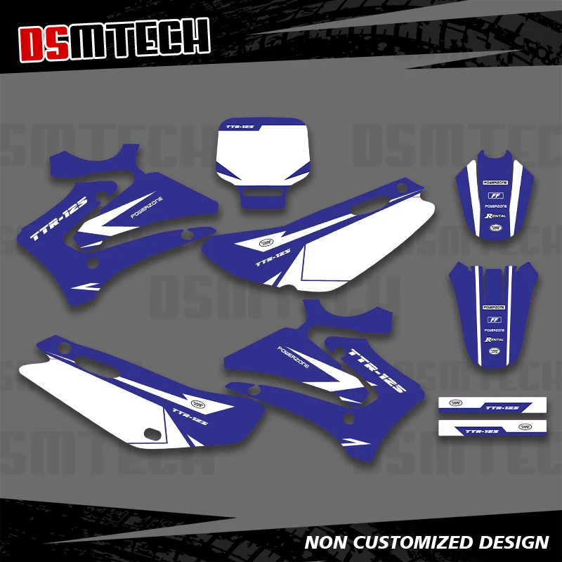 DSMTECH For YAMAHA TTR 125 TTR125 2000 2001 2002 2003 2004 2005 2006 2007 Graphics Decals Stickers Motorcycle Background Custom