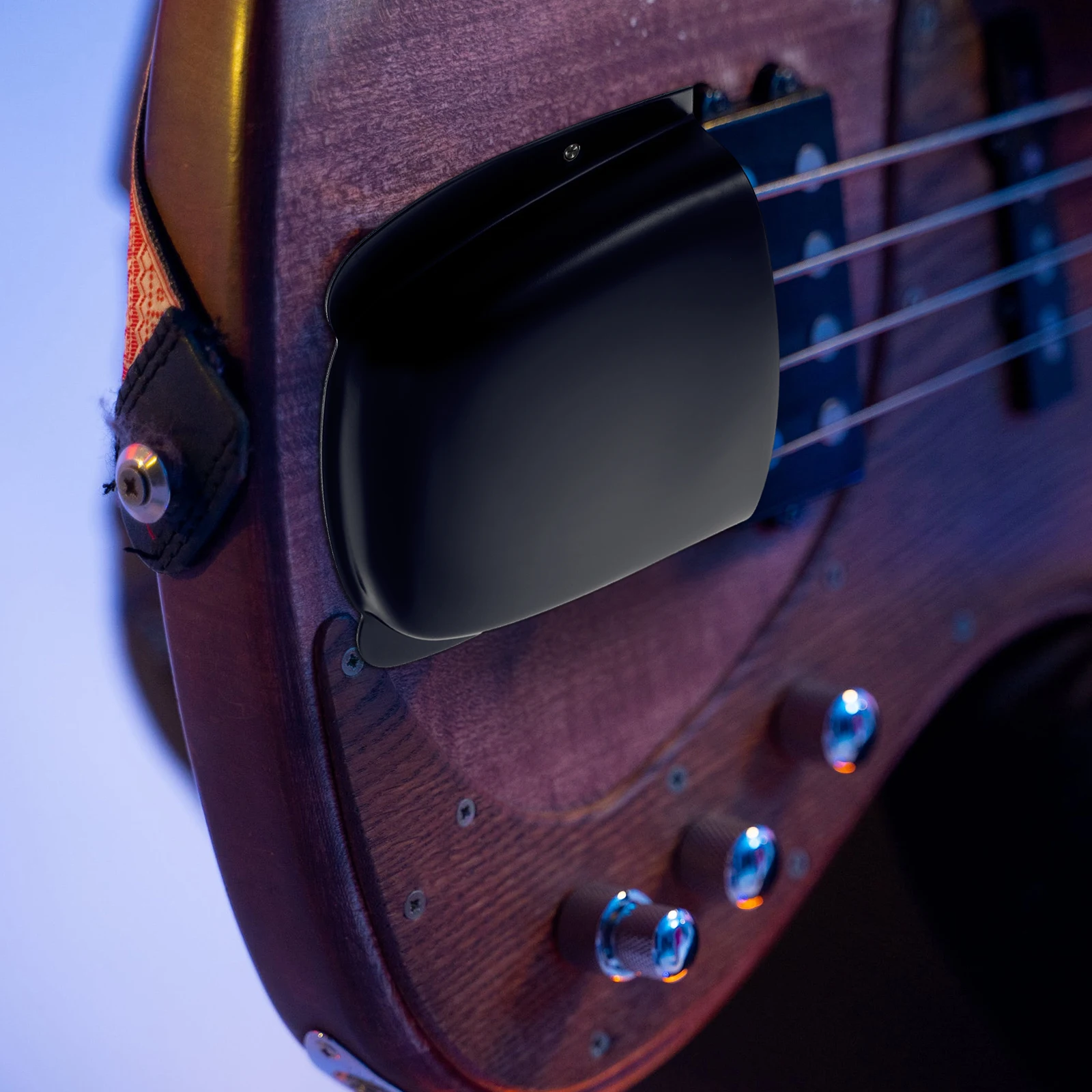 

Bass Bridge Protection Cover Durable Zinc Alloy Instrument Accessory Save Space Sound Quality Guitar Parts
