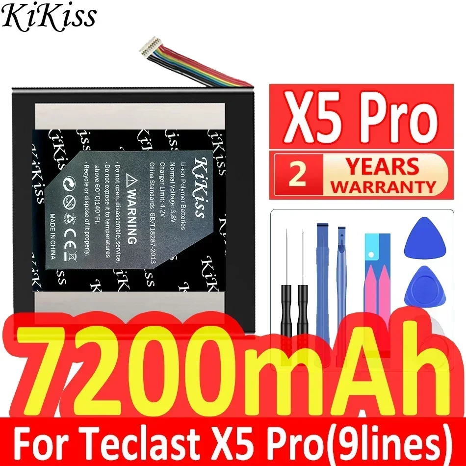 7200mAh KiKiss Powerful Battery for Teclast X5 Pro ,X 5 Pro