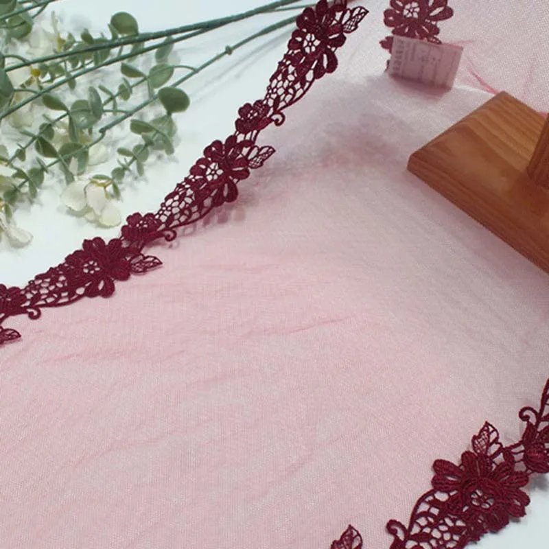 

48 ярдов двусторонняя вышивка с кружевной отделкой подол юбки для одежды, аксессуары, нижнее белье, платье, шитье, кружево