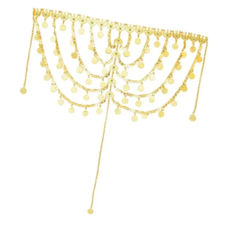 

39BB Metal Coin Head Band Gentle And Comfortable Hair Decoration For Sensitive Skin