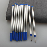 5/10PCS Rotary port Black for blue Ink Refill 0.5mm Nib Business office School office stationery Rollerball Pen refills