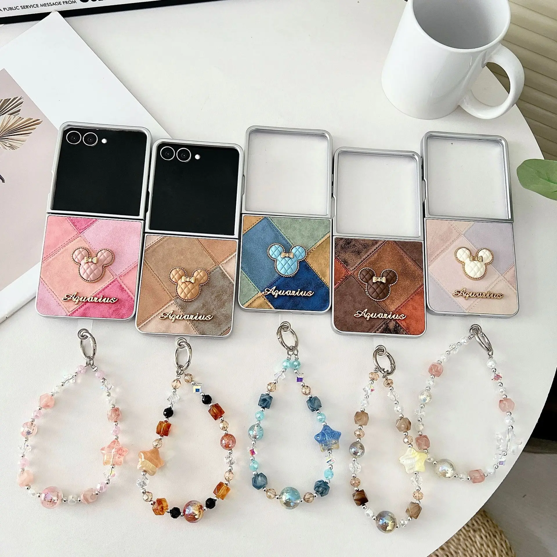 

Mouse Cartoon Phone Case for Samsung Galaxy Z Flip 7 6 5 4 Protective Back Cover for ZFlip5 ZFlip6 ZFlip7 Case Shell