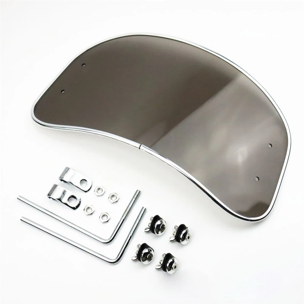 دراجة نارية الزجاج الأمامي الرجعية الجبهة الرياح منحرف الزجاج الأمامي تعديل الملحقات ل سكوتر E-الدراجة #6