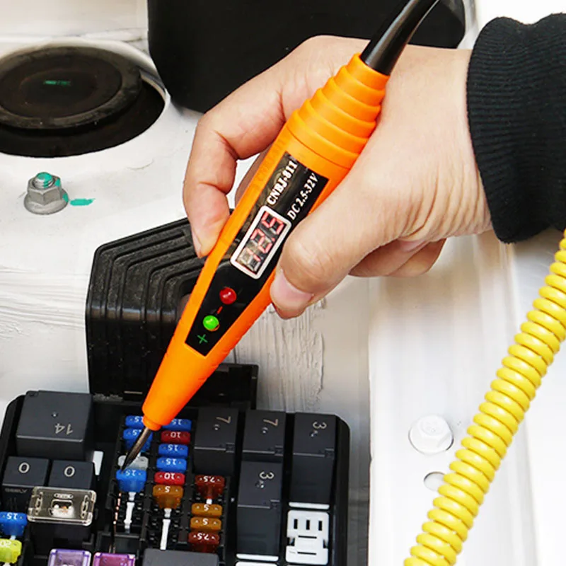 Electric digital display car fuse circuit probe tester high precision 2.5-32V induction test test pen voltage test pen