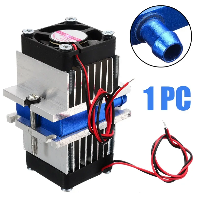 

Dual core mini air conditioner DIY kit electronic refrigerator 12V semiconductor refrigerator thermoelectric cooling system