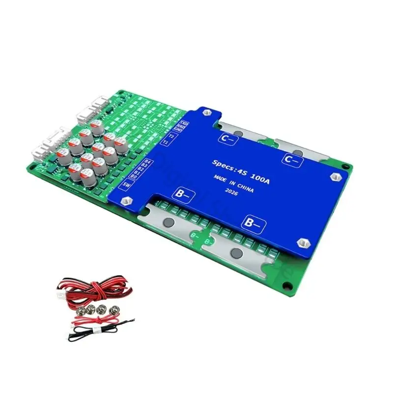 96BA Kleinformatiges LiFePO4-Batteriemanagementboard 142 x 82 mm für 4S 12V-Pack-Builds, 100A-Zellenmanagement mit aktiver – Detail 7