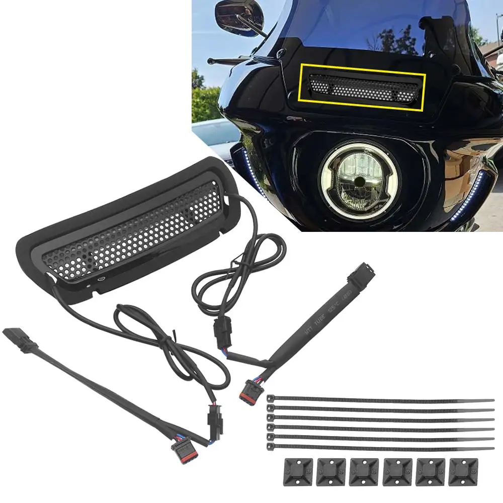 

Передние светодиодные фары-акценты для вентиляционных отверстий, совместимые с моделями Harley Softail Low Rider ST/EL 2022-2026 годов