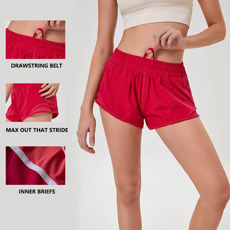 Athletic Short for Women Running Yoga Shorts With Liner Hot Pants Gym Clothing Sports Summer Training Short Micro Trail Run Pant