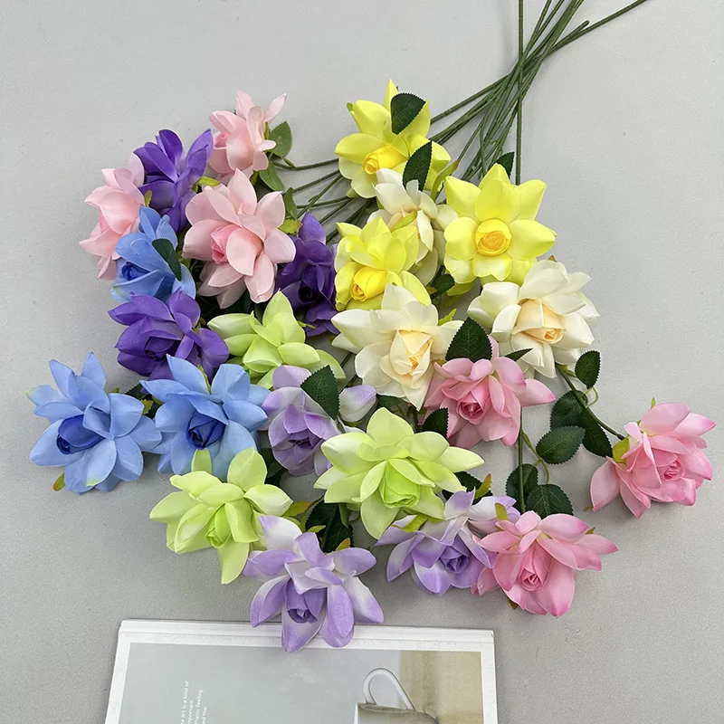 

Artificial Rose Bouquet, Velvet Touch Faux Flowers – Everlasting Romantic Home Decor for Bedroom Shelf, Perfect Anniversary Gift