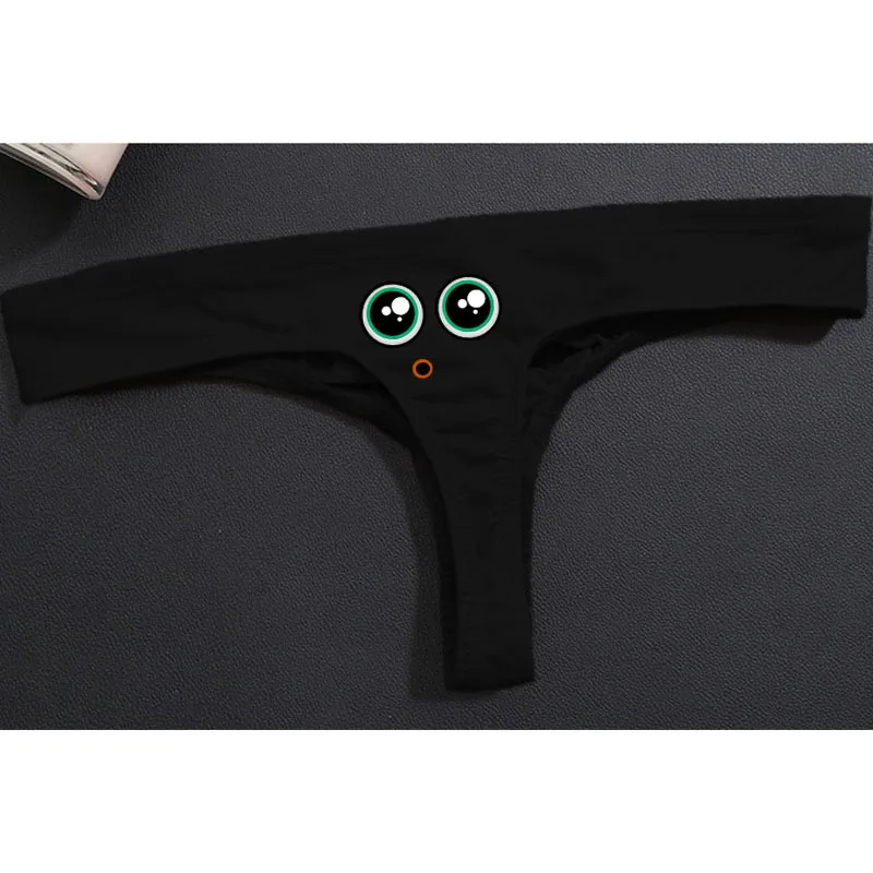 Custom Printing  Men Sexy Low Waist G String Thongs Underwear Sex Gay Man Thongs Underpants Cotton Inner Underwear