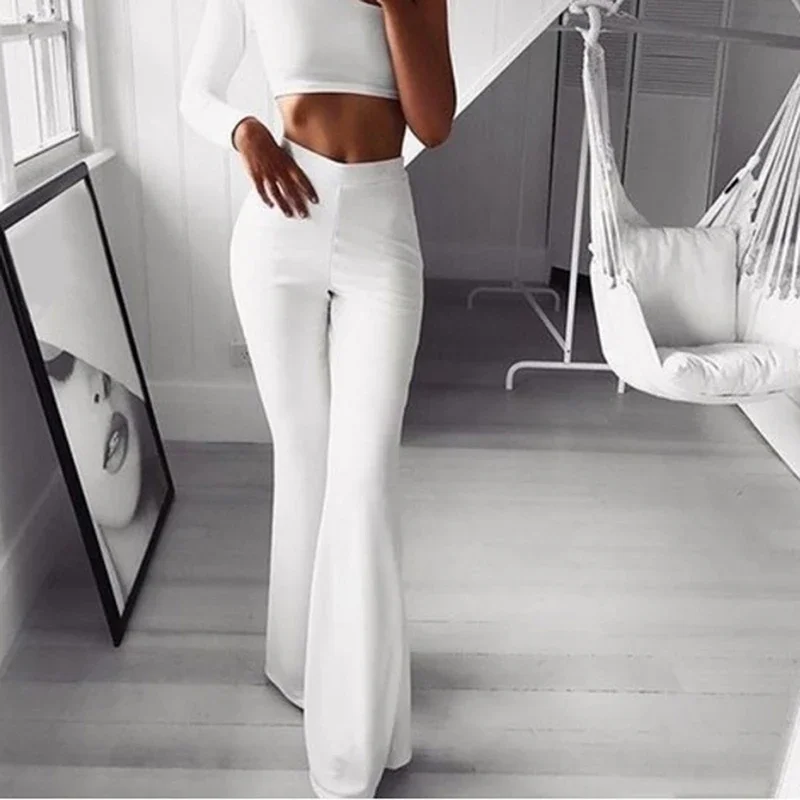

Yoga Flare Leggings Women Fitness Push Up High Waiste Wide Leg Seamless Workout Pants Gym Elastic Tights Exercise Sport Pant