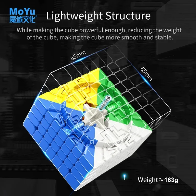 [ECube] MoYu AoFu WRM 7x7x7 المكعب السحري المغناطيسي 7x7 مغناطيس المهنية سرعة أُحجية مكعبات ضد الإجهاد لعب للأطفال