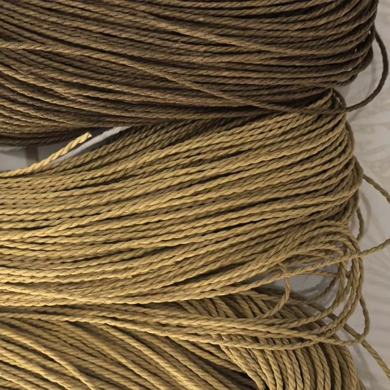 2‑Ply3‑Ply Kraft Paper Twine Twisted Brown Paper Rope for Hand Weaving Cake Box Pizza Packaging Vintage Decor Gift Wrapping Stri