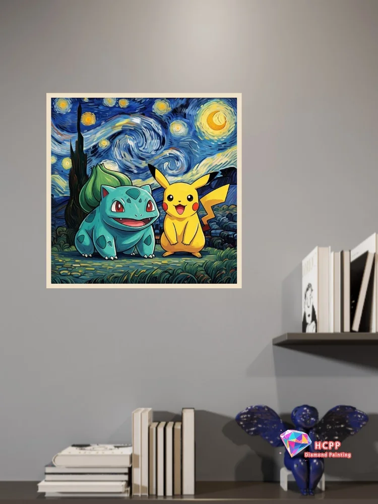 2026 For Cartoon Pokémon Diamond Painting Cute Gengar Picture Diy Diamond Embroidery Home Decor Interesting Handicraft Kids Gift