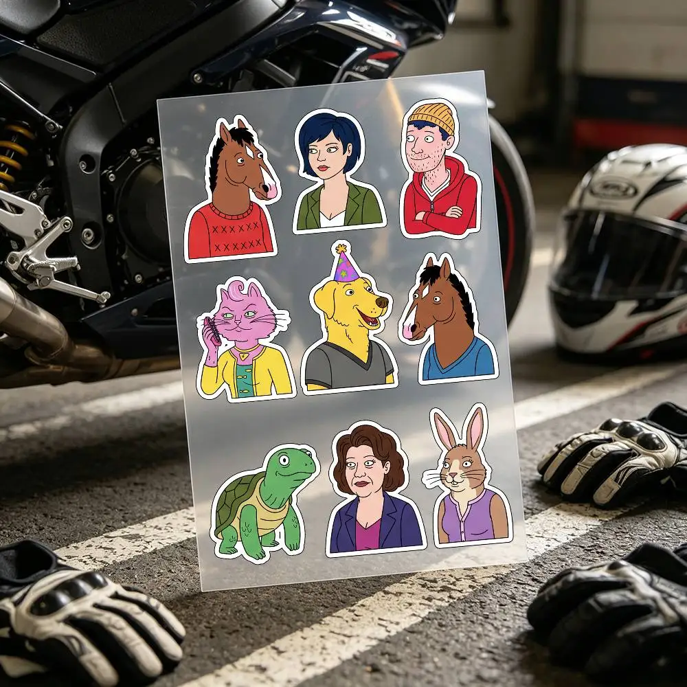 Popular Anime B-BoJack Horseman Stickers Auto Body Bumper Windows Motorcycle Laptop Walls Vinyl Decal Car Tuning Accessories