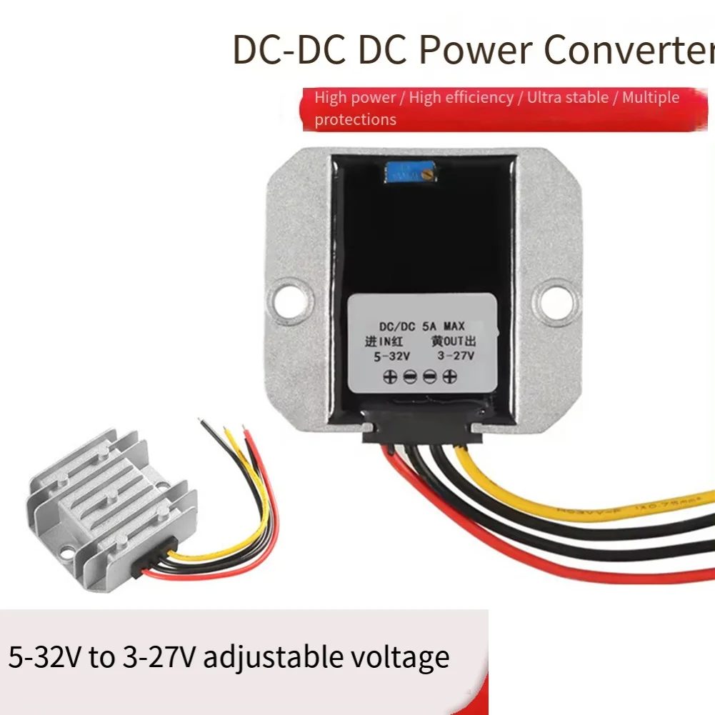 

5-32V To 3V-27V 5A Power Transformer Aluminum Shell High Efficiency Multi-Protection Safety System For Scooters