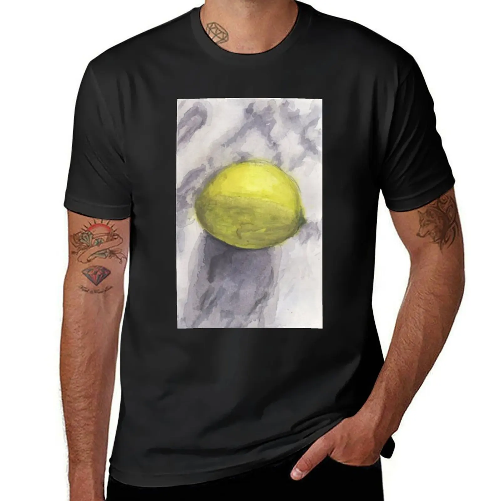 Lemon on Marble T-Shirt tees korean fashion vintage clothes new edition t shirts for men pack