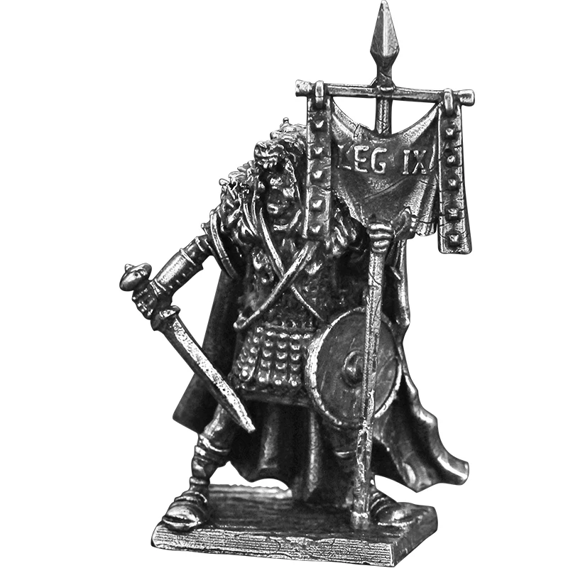 Metal Armor Samurai Statuette Figure Middle Ages Roman Legion Armoured Archers Mini Copper Static Soldier Model Miniature Toys